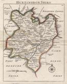 Rocque, J, Stafford Shire, c1753. Hand coloured. Mounted